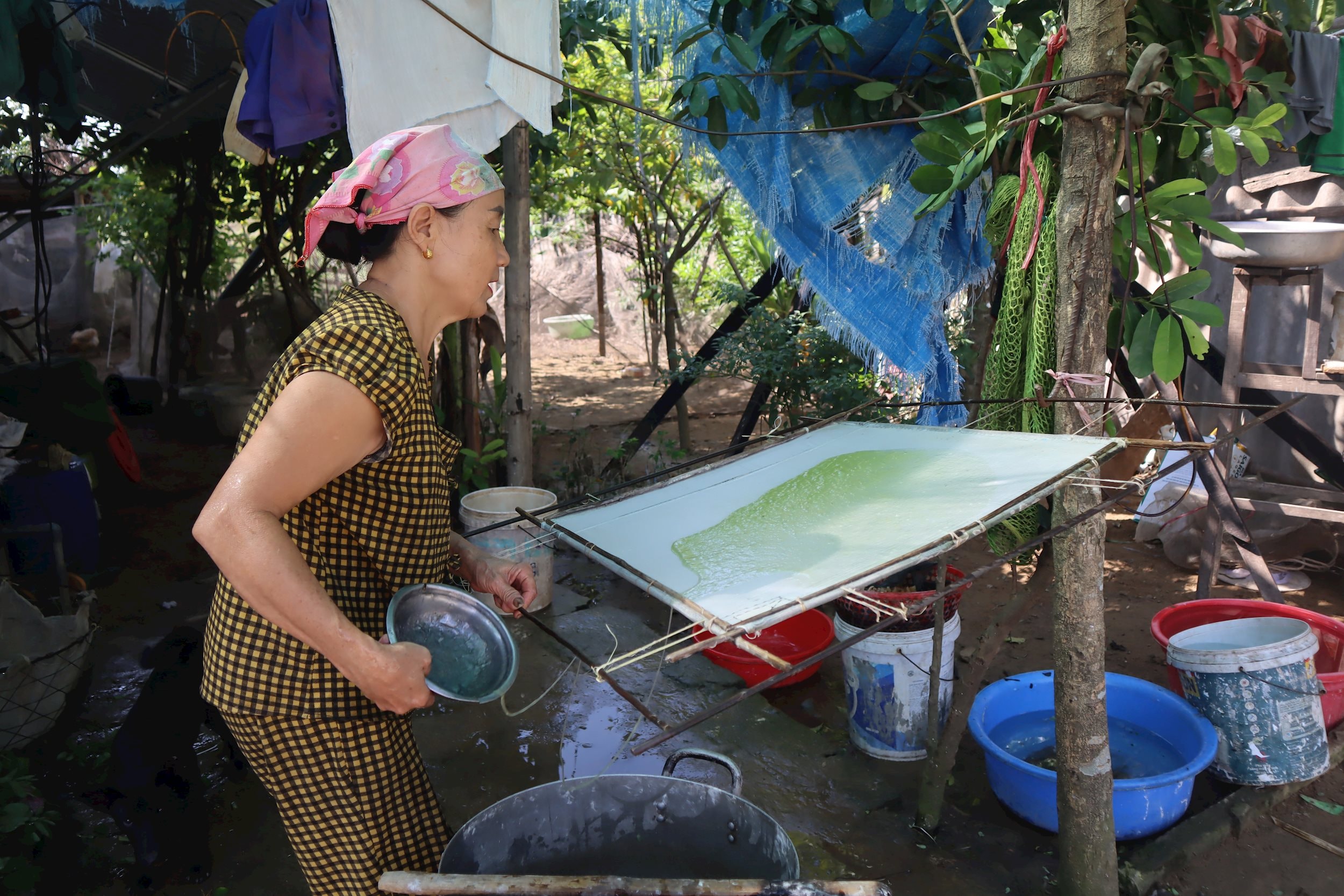 Công đoạn làm giấy dó