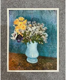 Tranh giấy dó bình hoa